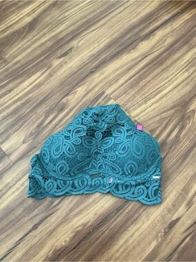 PINK Victoria's Secret Teal & Pink Lace Bralette